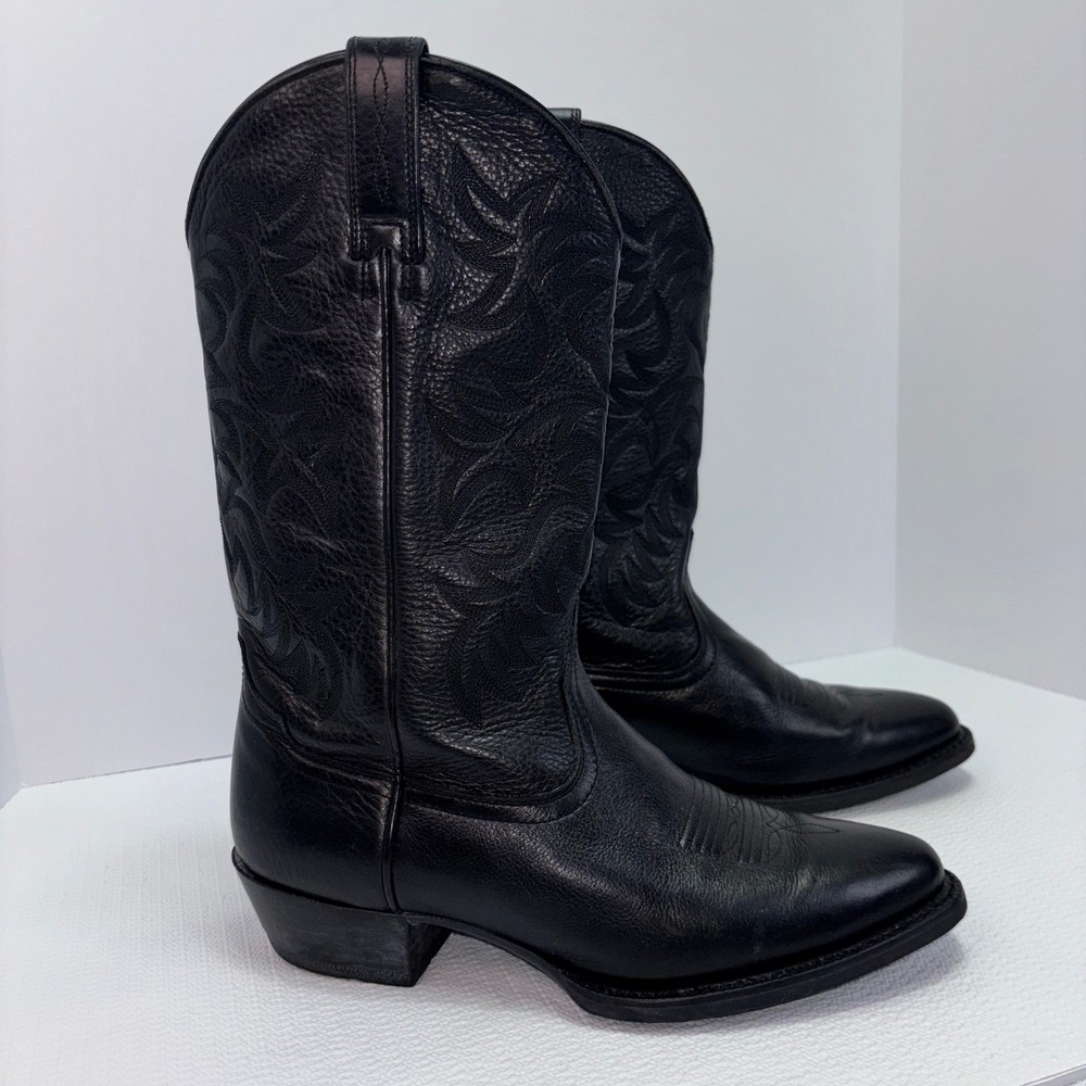 ARIAT Heritage Black Leather Western Cowboy‎ Boots US 9EE Wide Equestrian